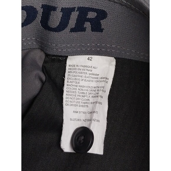 PGA Tour Mens Golf Shorts Size 42 Gray Pockets Flat Front Twill Lightweight EUC - Picture 3 of 12